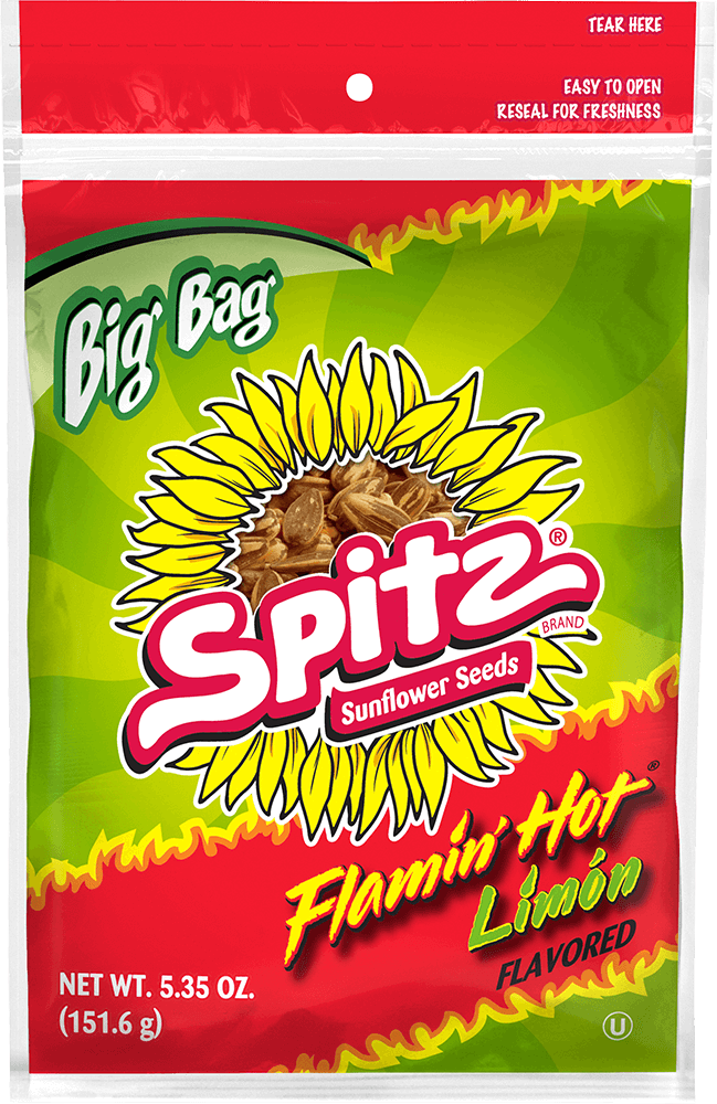 SPITZ® Flamin' Hot Limon Flavored Sunflower Seeds 5.35 oz image 0