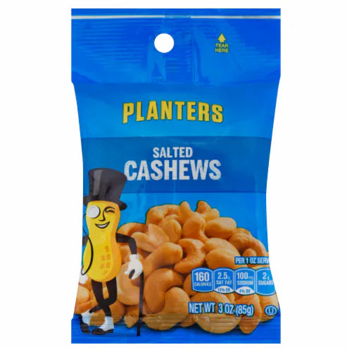 Planters Salted Cashews 3 oz image 0