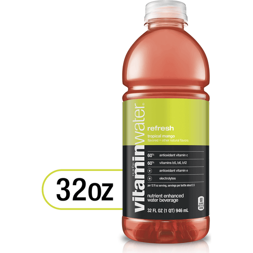 Vitaminwater Refresh Tropical Mango 32oz image 0