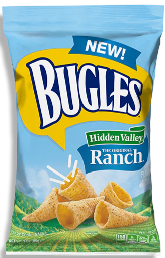 Bugles Hidden Valley Ranch Flavor 3oz image 0