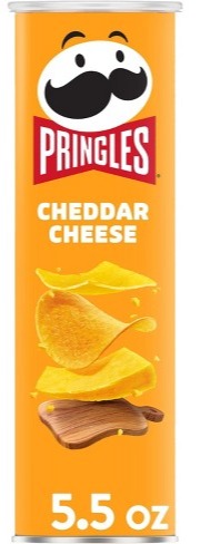 Pringles Cheddar Cheese Potato Crisps Chips 5.5 oz image 0